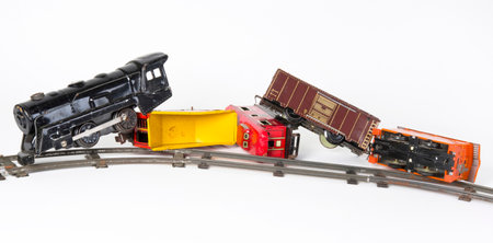 Toxic chemical biohazard train wreck.の写真素材