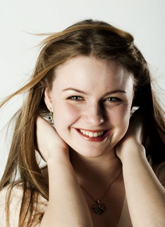 Portrait of a beautiful girlの写真素材