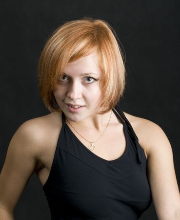 Portrait of a red haired.の写真素材