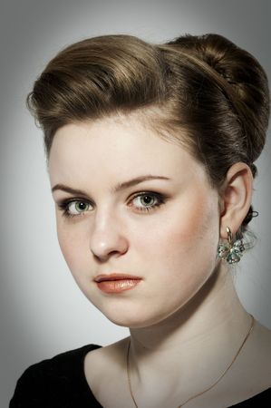 Portrait of a beautiful girlの写真素材