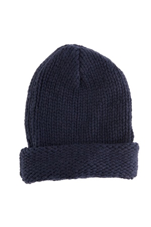 Knit hat on whiteの写真素材
