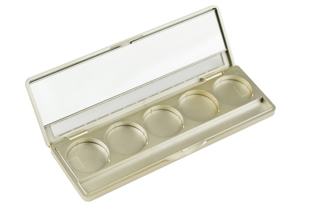 Empty Make-up palette isolatedの写真素材