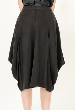 Closeup shot of woman wearing trendy fashion skirtの写真素材
