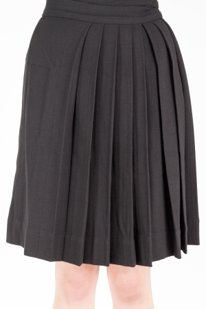 Closeup shot of woman wearing trendy fashion skirtの写真素材