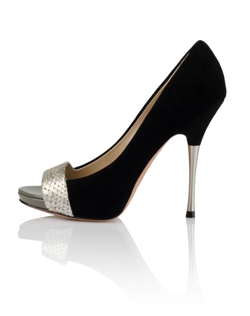 Modern fashionable women shoe shot in studioの写真素材