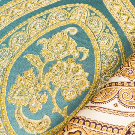 Macro shot of fine fabric texture background