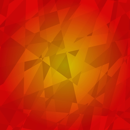 Red polygon abstract background. Vector illustrationの写真素材