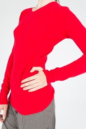 Fashion clothes display - studio shoot on plain backgroundの写真素材