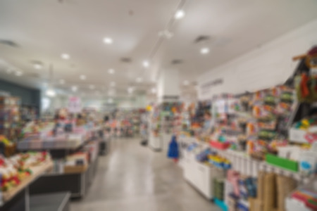 Abstract background of modern shopping mall, shallow depth of focusの写真素材