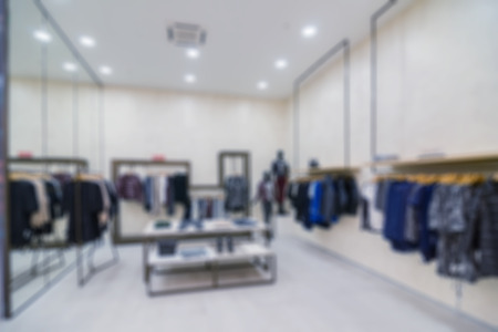 Abstract background of modern shopping mall, shallow depth of focusの写真素材