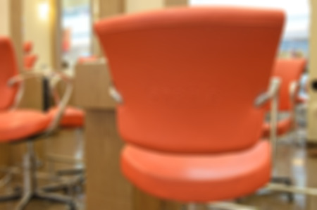 Modern beauty salon blur background with bokehの写真素材