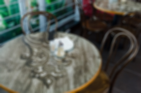 Restaurant abstract blur background with bokeh imageの写真素材