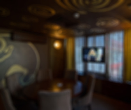 Restaurant abstract blur background with bokeh image