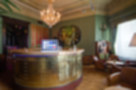 Restaurant abstract blur backgroundの写真素材