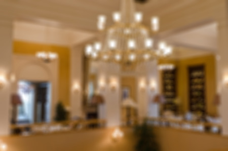Restaurant abstract blur backgroundの写真素材