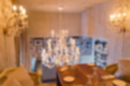 Restaurant abstract blur backgroundの写真素材