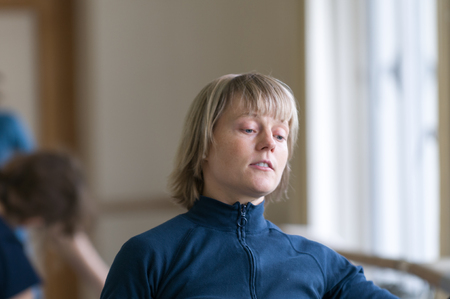 MOSCOW, RUSSIA - August 1, 2008 - Scene of TSEKH International Summer Dance school. Dance teachers from all over the world get to the event to hold classesのeditorial素材