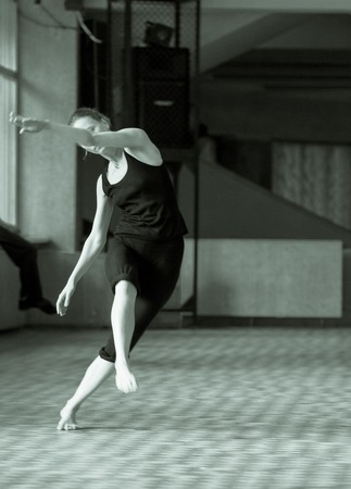 MOSCOW, RUSSIA - August 1, 2008 - Scene of TSEKH International Summer Dance school. Dance teachers from all over the world get to the event to hold classesのeditorial素材