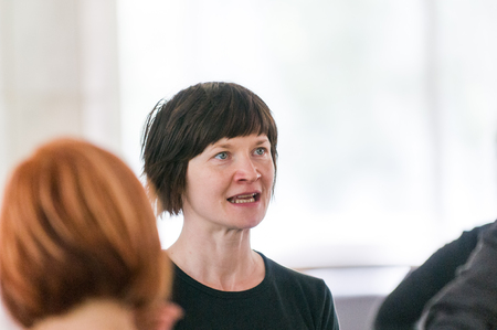 MOSCOW, RUSSIA - August 1, 2008 - Scene of TSEKH International Summer Dance school. Dance teachers from all over the world get to the event to hold classesのeditorial素材