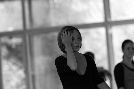 MOSCOW, RUSSIA - August 1, 2008 - Scene of TSEKH International Summer Dance school. Dance teachers from all over the world get to the event to hold classesのeditorial素材