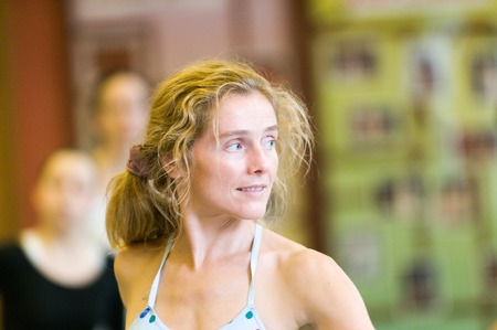 MOSCOW, RUSSIA - August 1, 2008 - Scene of TSEKH International Summer Dance school. Dance teachers from all over the world get to the event to hold classesのeditorial素材