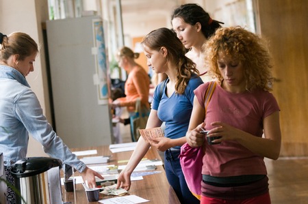 MOSCOW, RUSSIA - August 1, 2008 - Scene of TSEKH International Summer Dance school. Dance teachers from all over the world get to the event to hold classesのeditorial素材
