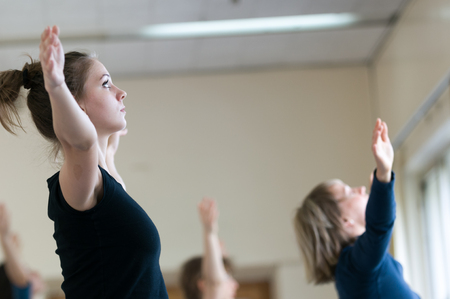 MOSCOW, RUSSIA - August 1, 2008 - Scene of TSEKH International Summer Dance school. Dance teachers...