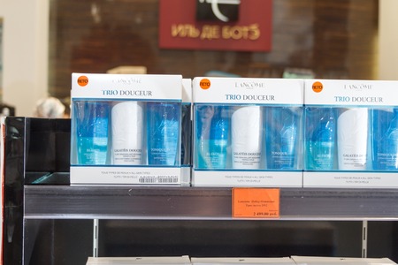 MOSCOW, RUSSIA - June 26, 2012 - Cosmetics store at large shopping mall