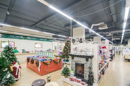 Modern store in shopping mallのeditorial素材