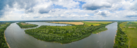 Oka river panoramaの写真素材