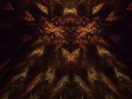 Imaginatory lush fractal texture generated image abstract backgroundの写真素材
