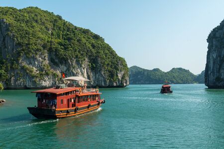 Limestone Halong bay landscape
