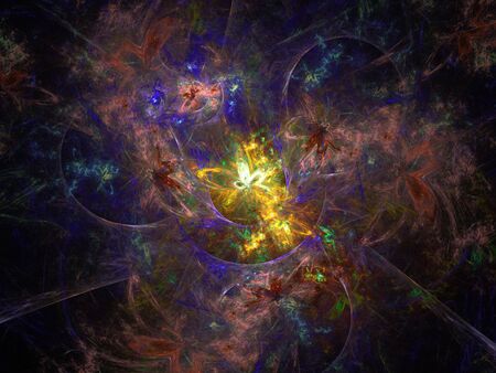 Imaginatory fractal background Imageの写真素材