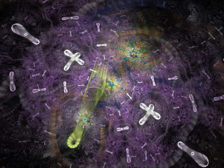 Imaginatory fractal background Image
