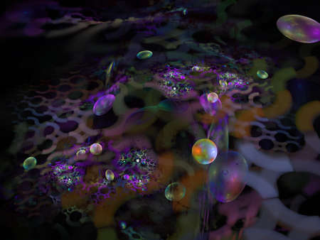 Imaginatory fractal background Image