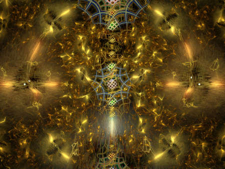 Imaginatory fractal background Image