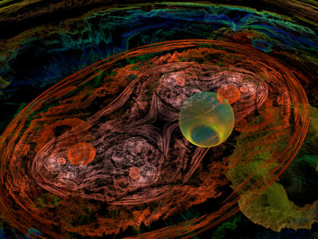 Imaginatory fractal background Image