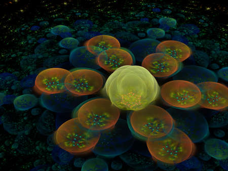 Imaginatory fractal background Image