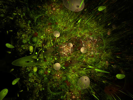 Imaginatory fractal background Image