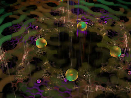 Imaginatory fractal background Image