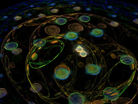 Imaginatory fractal background Imageの写真素材