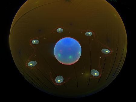 Imaginatory fractal background Image