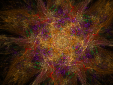 Imaginatory fractal background Imageの写真素材