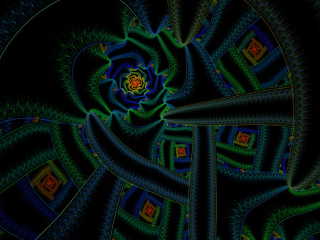 Imaginatory fractal background Imageの写真素材