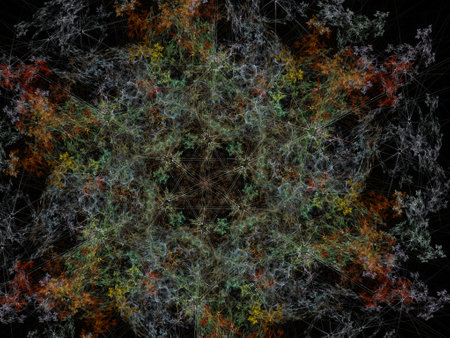 Imaginatory fractal background Imageの写真素材