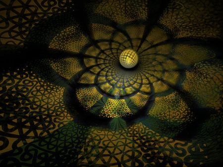 Imaginatory fractal background Imageの写真素材