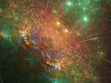 Imaginatory fractal background Image