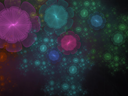 Imaginatory fractal background Imageの写真素材
