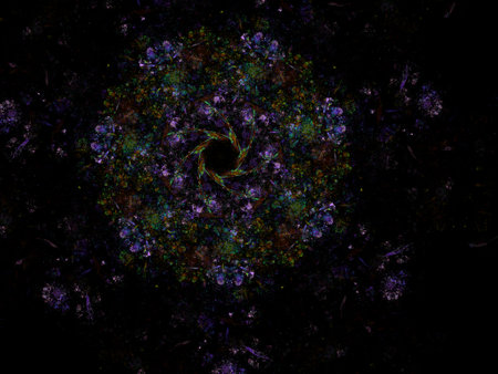 Imaginatory fractal background Imageの写真素材