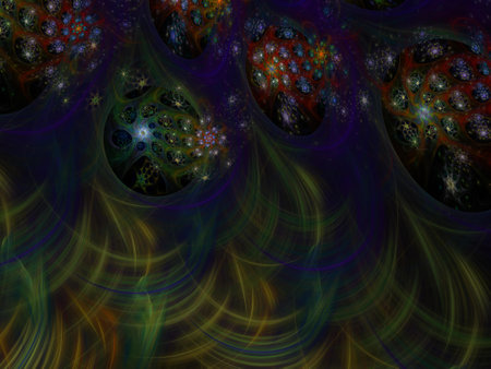 Imaginatory fractal background Image